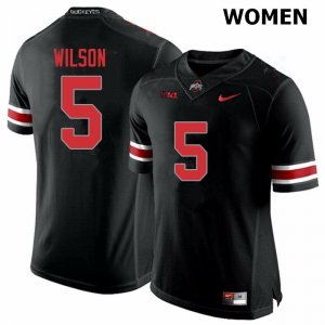 Women's Ohio State Buckeyes #5 Garrett Wilson Blackout Nike NCAA College Football Jersey Jogging IIE6744LJ